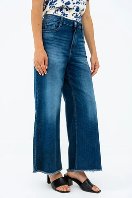 Le jeans court jambe large par Suko
