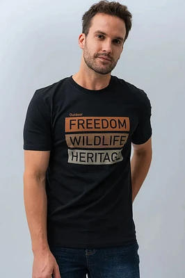 Le t-shirt imprimé « Freedom »