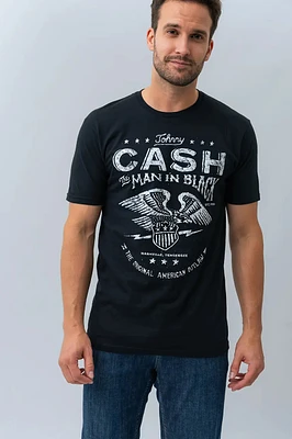 Le t-shirt imprimé « Johnny cash »