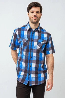 La chemise imprimée à carreaux
