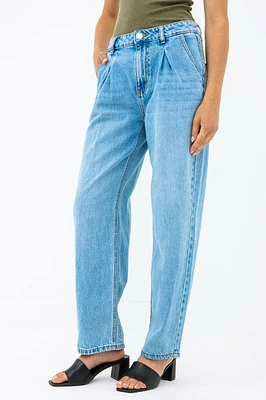 Le jeans délavé coupe barrel par Vero Moda