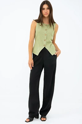 Le pantalon chic avec taille élastique
