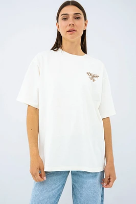Le t-shirt imprimé coupe boxy