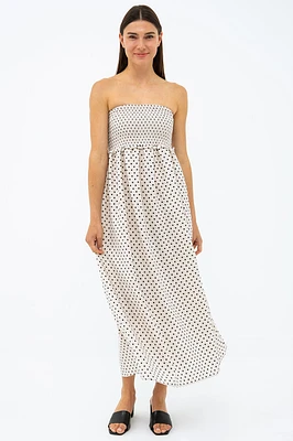 La robe tube longue à pois par Only