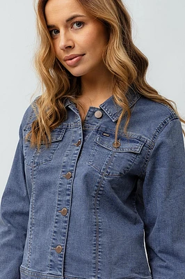 La veste en denim extensible Lois