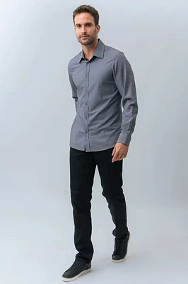 La chemise extensible imprimé géo