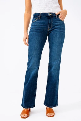 Le jeans foncé semi-évasé | Modèle Sexy boot