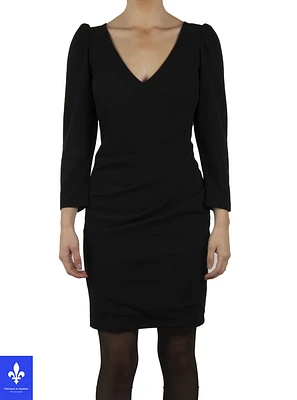 Robe de soirée col croisé | Fabriquée au Québec