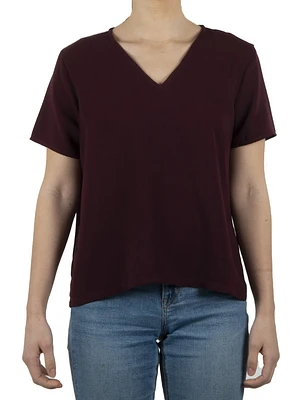 Blouse col en V femme