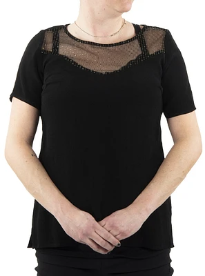 Blouse Pentagone à manches courtes