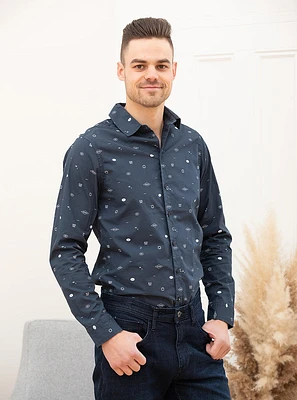 Chemise avec motifs | 2 couleurs