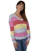 Chandail en tricot mince encolure V | 3 couleurs