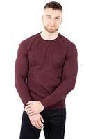 Chandail uni col rond | 2 couleurs