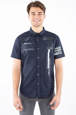 Chemise logo manches courtes | Oxygen 2 couleurs