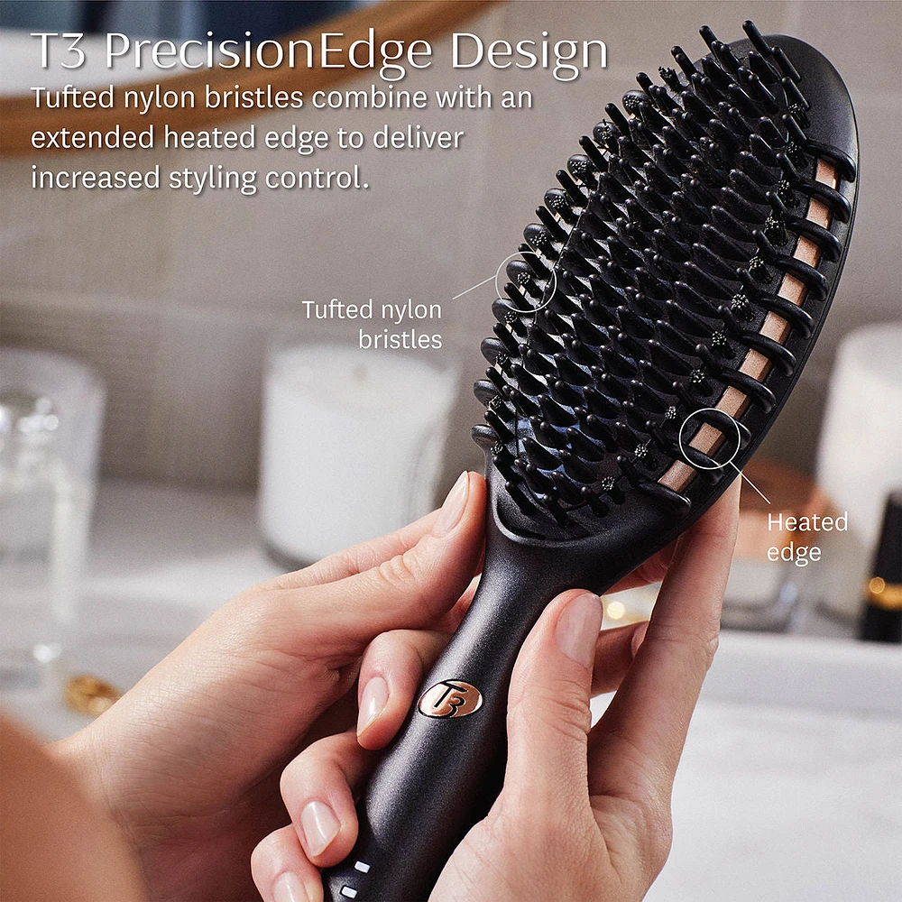 Edge Heated Smoothing and Styling Brush