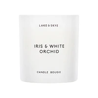 Iris and White Orchid Candle