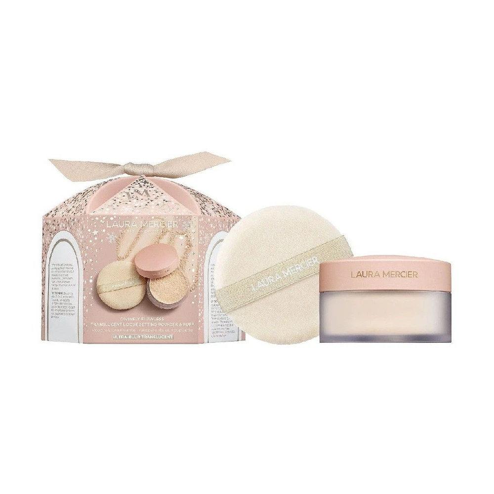 Divinely Flawless Translucent Loose Setting Powder Ultra-Blur & Puff Set (Limited Edition)