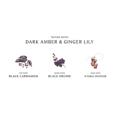 Dark Amber and Ginger Lily Home Candle