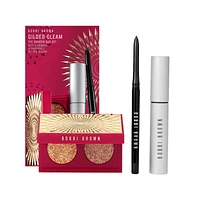 Gilded Gleam Eyeshadow, Eyeliner & Mascara Set