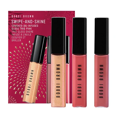 Crushed Oil-Infused Hydrating Lip Gloss Trio Set Pink (Limited Edition)