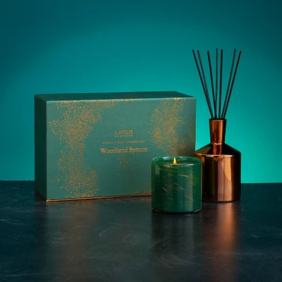 Woodland Spruce Candle and Reed Diffuser Duo (Limited Edition)