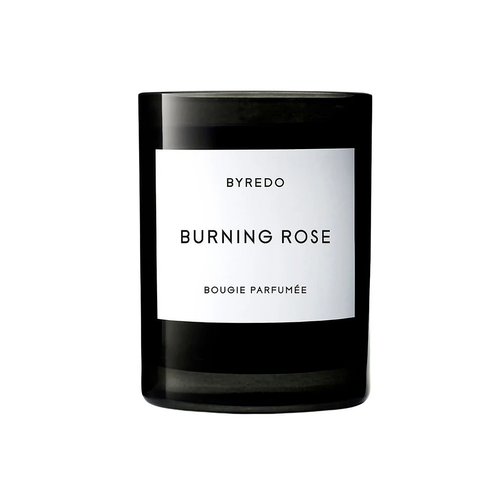 Burning Rose Candle
