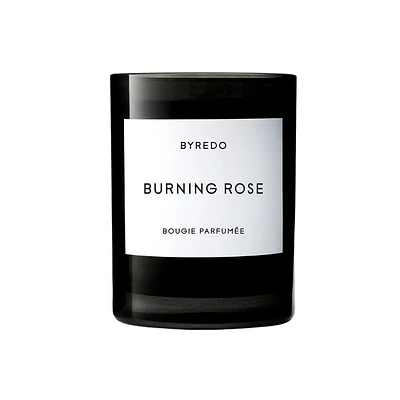 Burning Rose Candle