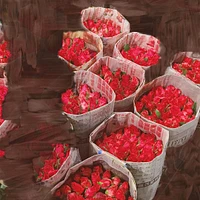 Burning Rose Candle