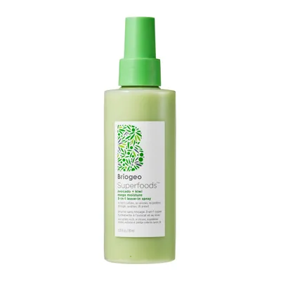 Superfoods Avocado and Kiwi Mega Moisture 3-in-1 Leave-In Conditioner, Detangler and UV Protection Spray
