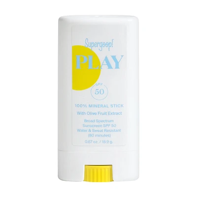 100% Mineral Sunscreen Stick With Olive Fruit Extract SPF 50