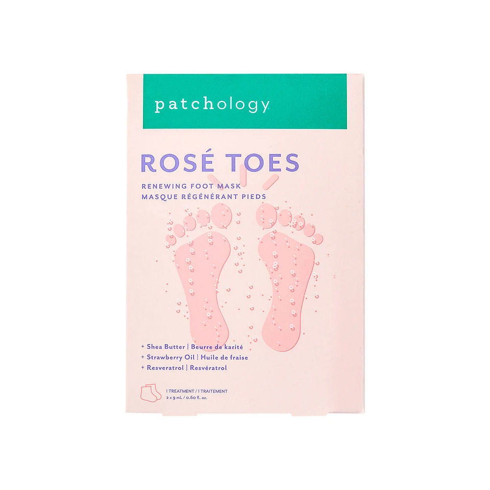 Rosé Toes Renewing and Protecting Foot Mask