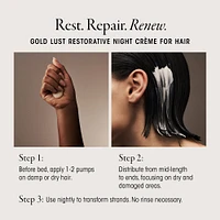 Gold Lust Restorative Night Crème for Hair