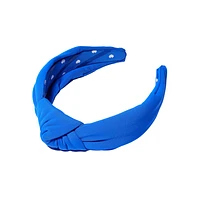 Royal Blue Neoprene Knotted Headband