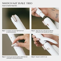 Switch Kit Wave Trio Styling Iron with Three Interchangeable Barrels