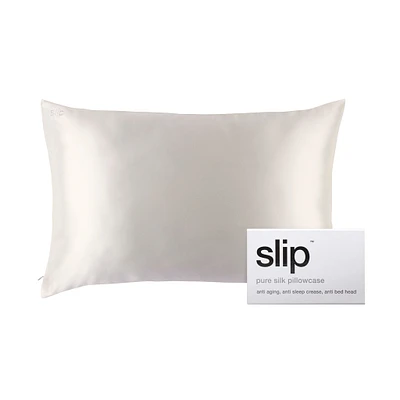 Pure Silk Queen Pillowcase White