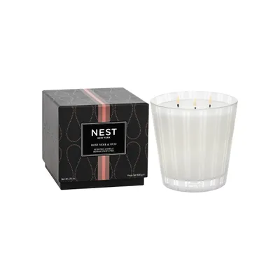 Rose Noir and Oud Candle 21.2 oz (3-Wick)