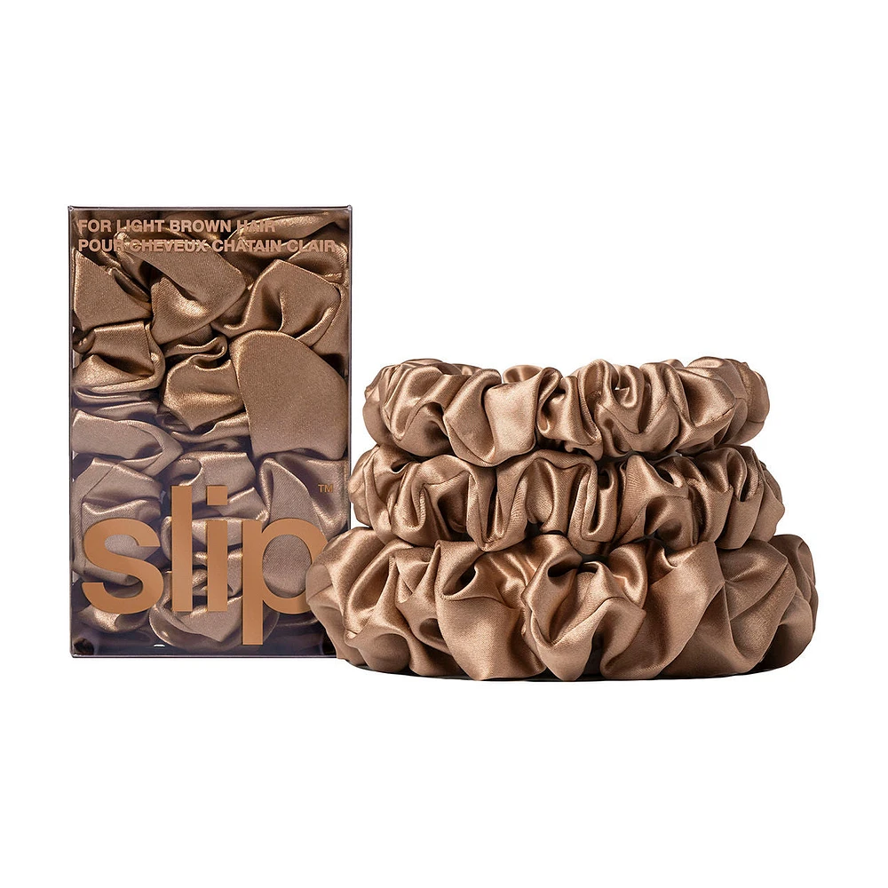 Back to Basics Assorted Scrunchies Light Brown