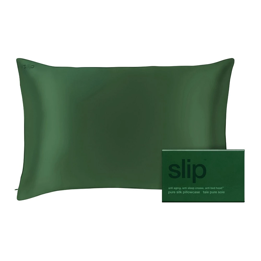 Pure Silk Queen Pillowcase Moss Green (Limited Edition)