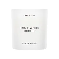 Iris and White Orchid Candle
