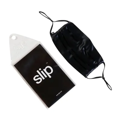 Double-Sided Silk Re-Usable Face Covering Black