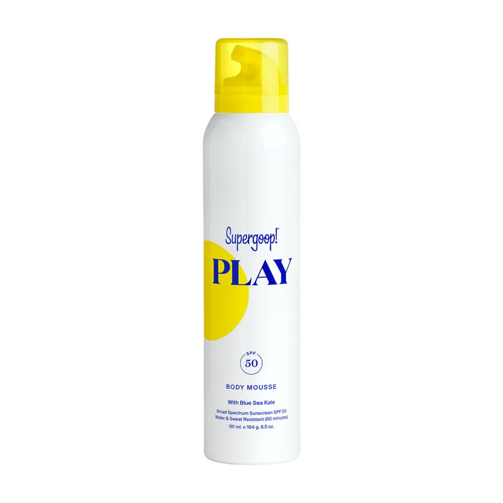 Play Body Mousse With Blue Sea Kale SPF 50 6.5 oz