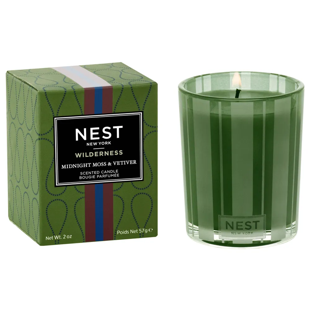 Wilderness Midnight Moss and Vetiver Candle Votive