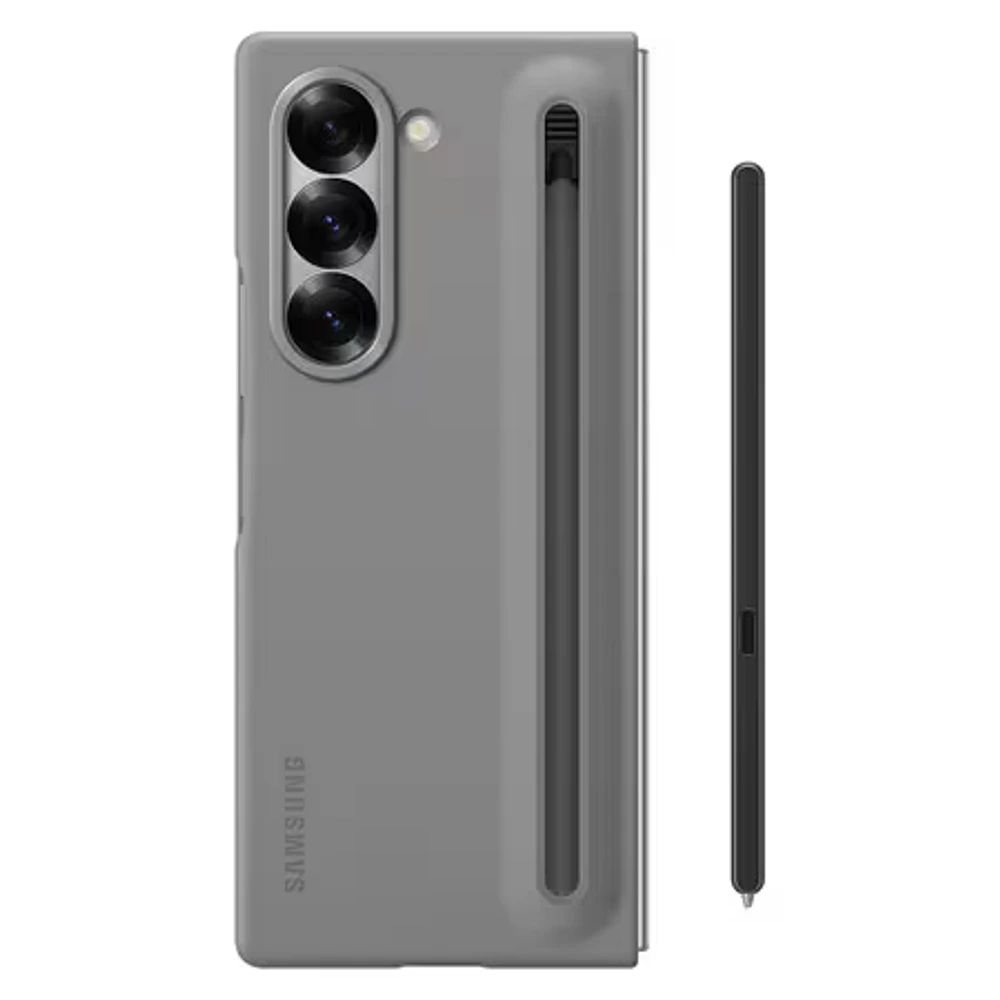 Slim S Pen Grip Case Gray for Samsung Galaxy Z Fold6