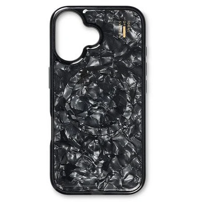 Coque nacrée MagSafe noire pour iPhone 16 Pro Max