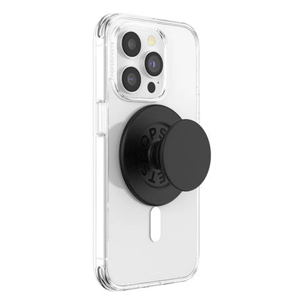 PopGrip For MagSafe Round with Adapter Ring Black