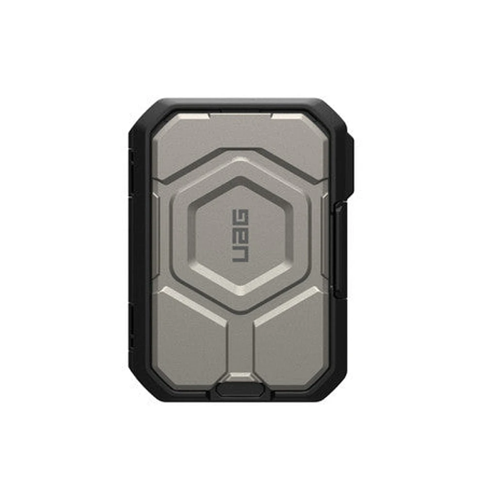Magnetic Wallet with Kickstand for MagSafe Black/Titanium