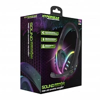 HyperGear SoundRecon RGB LED Gaming Headset - Black