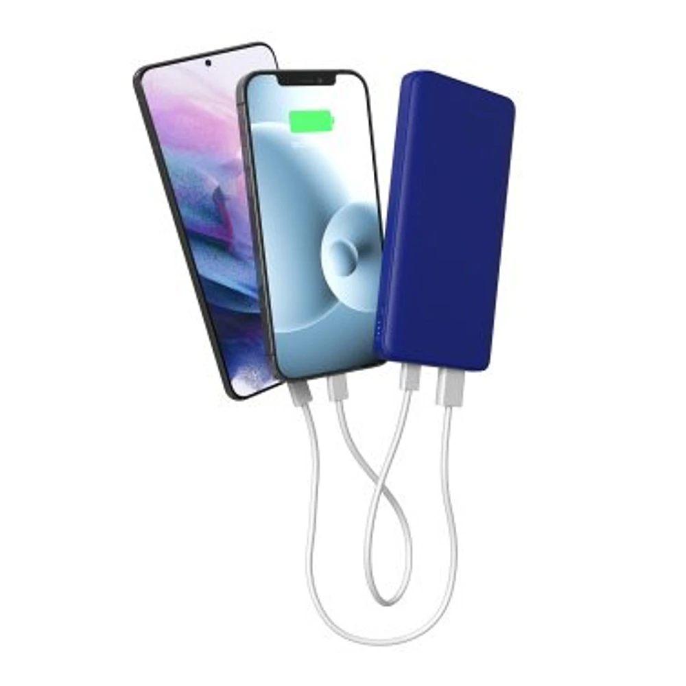 Banque d'alimentation portable Power Boost de 10 000 mAh de Mophie - cobalt 