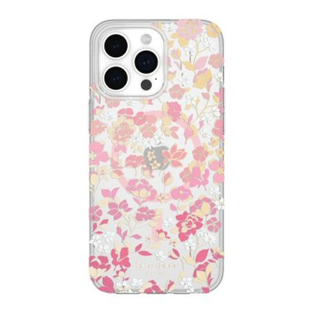 Étui de protection rigide MagSafe Kate Spade pour iPhone 13/14/15 - Parterre fleurs