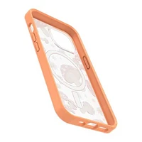 iPhone 15/14/13 Otterbox Symmetry w/ MagSafe Clear Series Case - Orange - Fungi